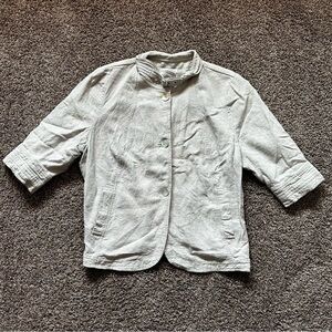 JH Collectibles Linen Beige Buckle Jacket Size 3X